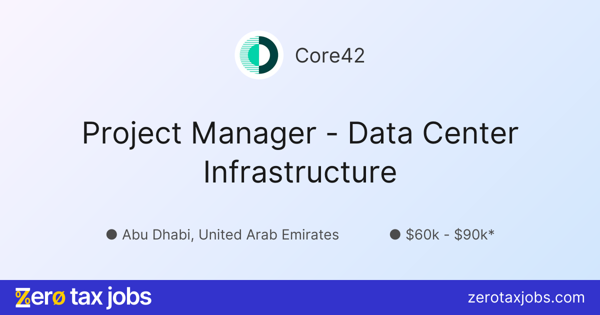 Project Manager - Data Center Infrastructure at Core42