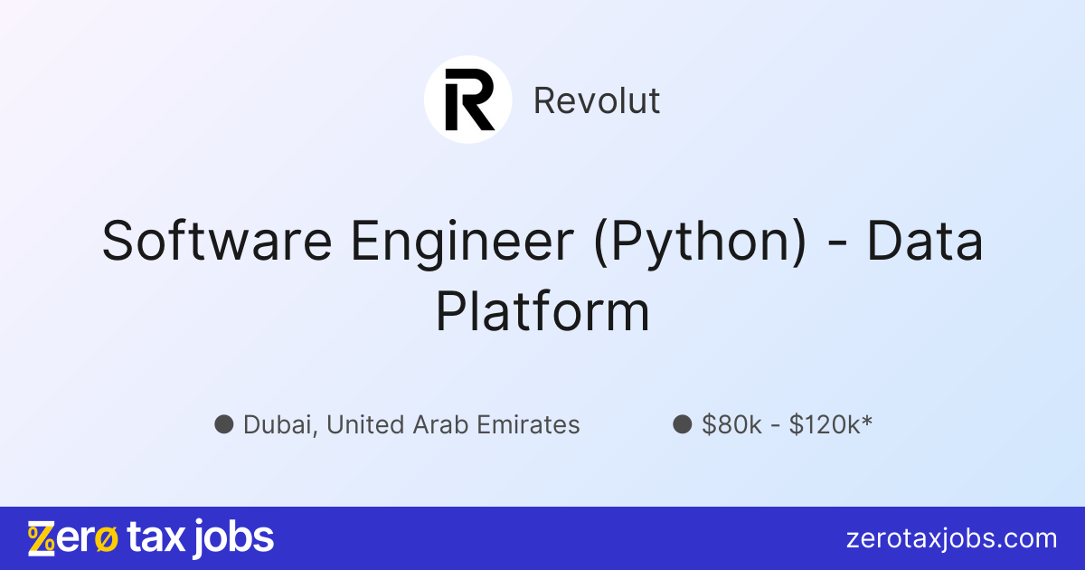 Software Engineer (Python) - Data Platform at Revolut