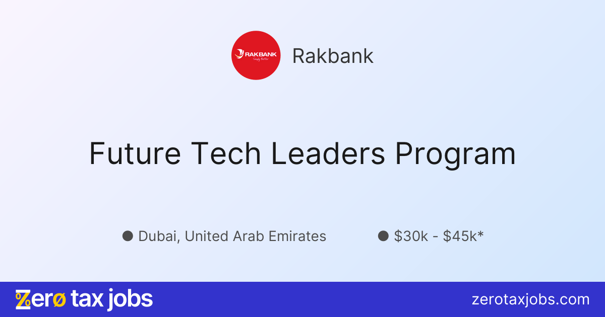 Future Tech Leaders Program at Rakbank