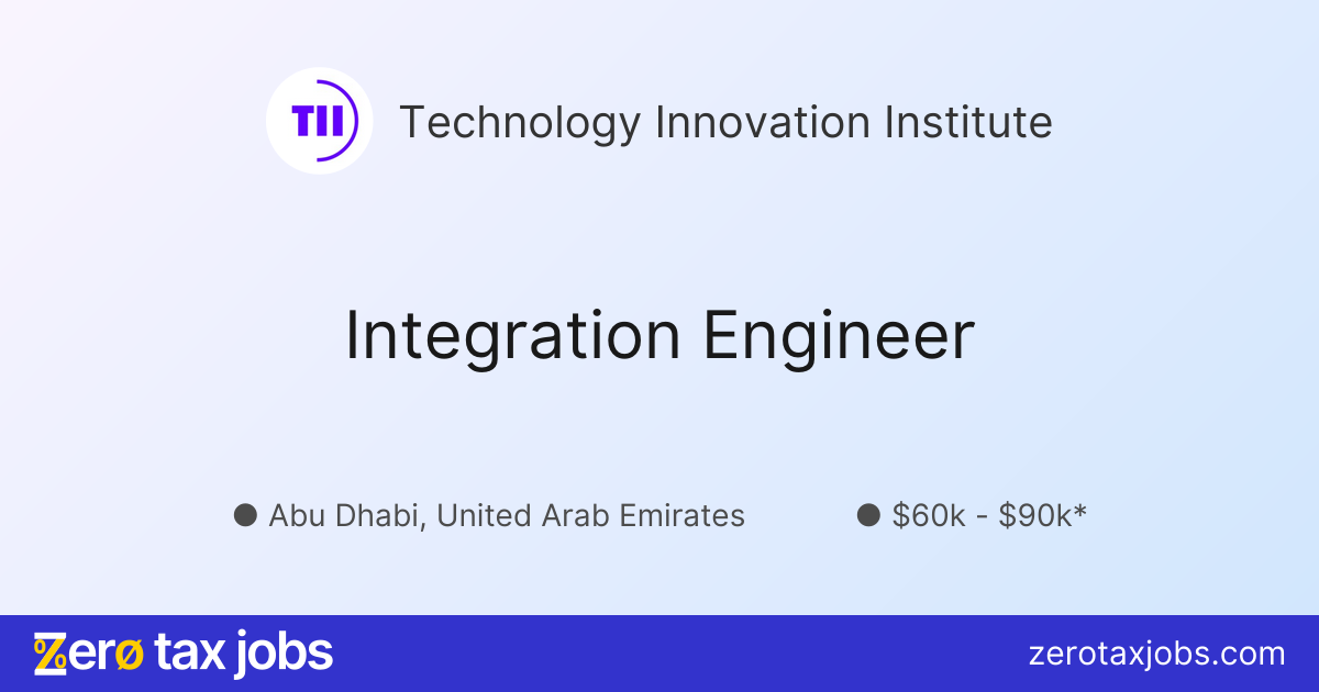 Integration Engineer at Technology Innovation Institute