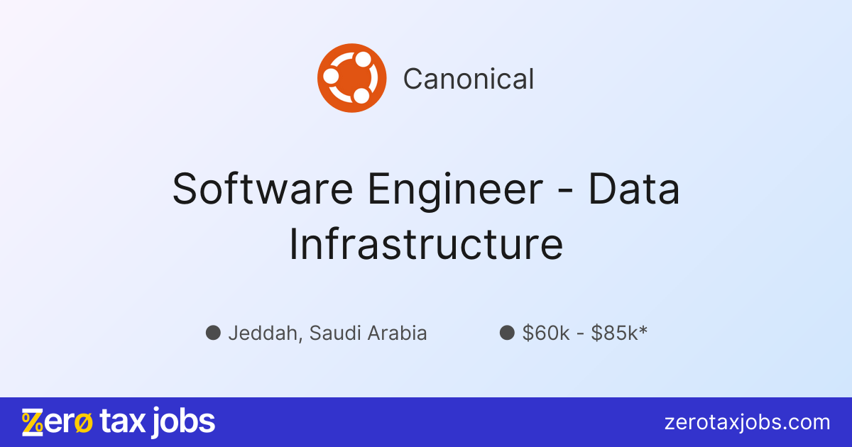 Software Engineer - Data Infrastructure at Canonical