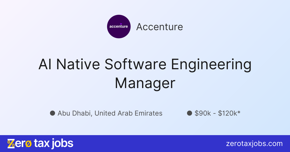 AI Native Software Engineering Manager at Accenture