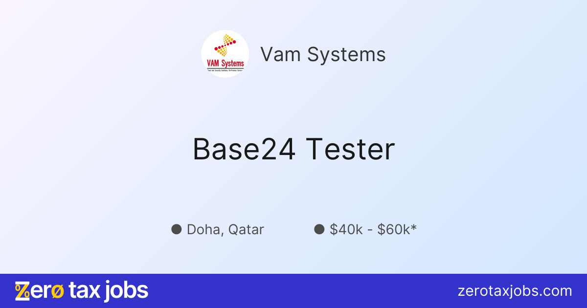 Base24 Tester at Vam Systems