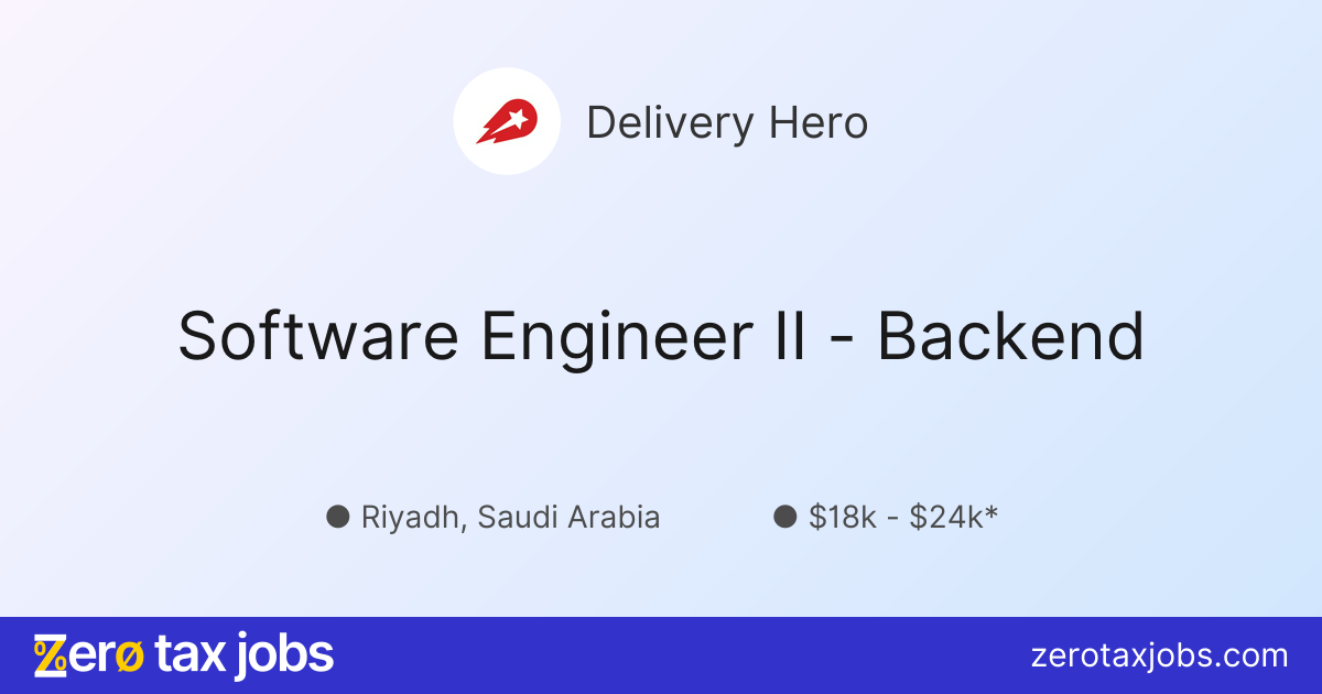 Software Engineer II - Backend at Delivery Hero