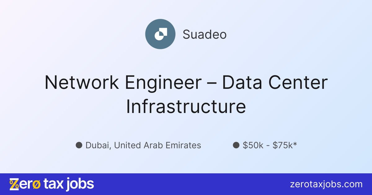 Network Engineer – Data Center Infrastructure at Suadeo