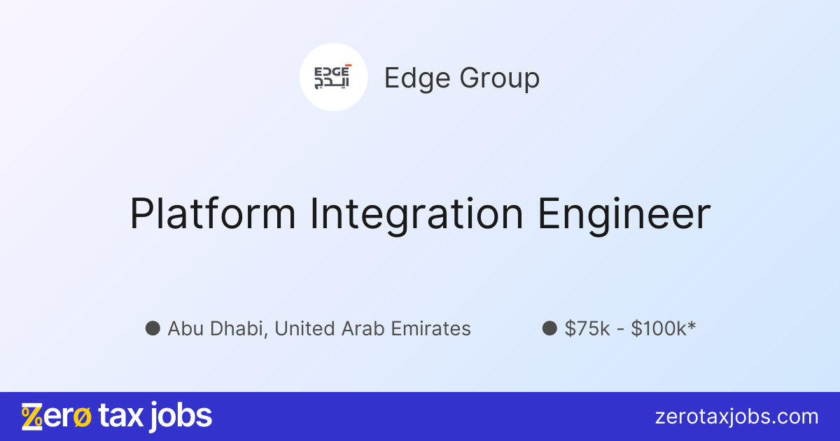 Platform Integration Engineer at Edge Group