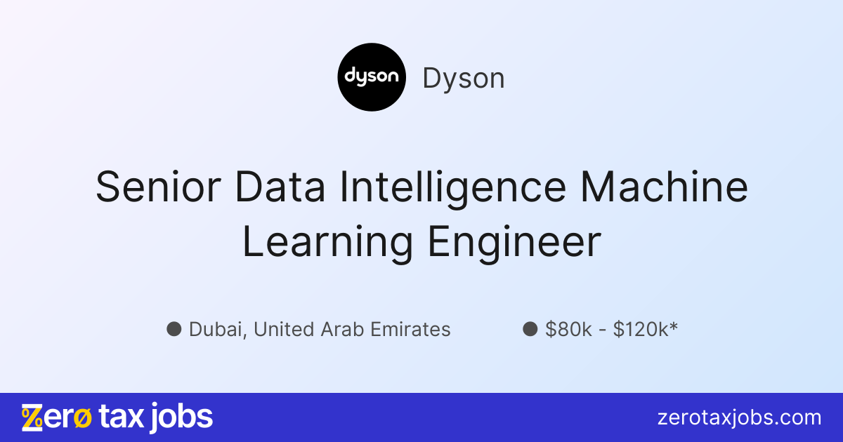 Senior Data Intelligence Machine Learning Engineer at Dyson