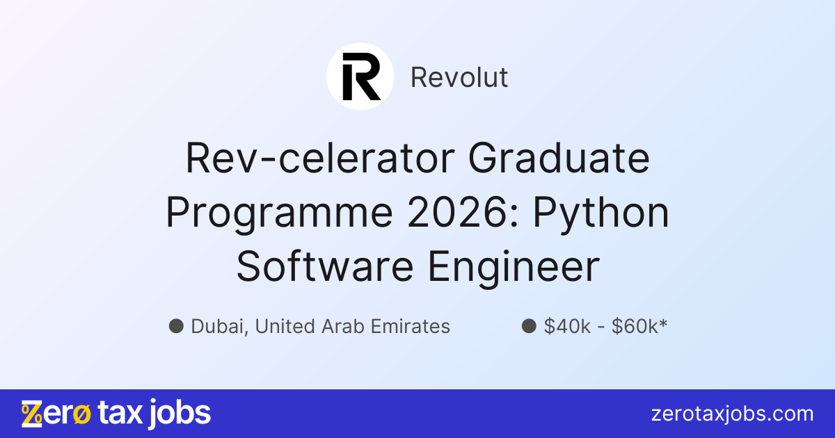 Rev-celerator Graduate Programme 2026: Python Software Engineer at Revolut