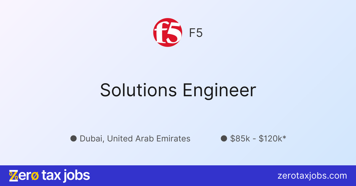 Solutions Engineer at F5