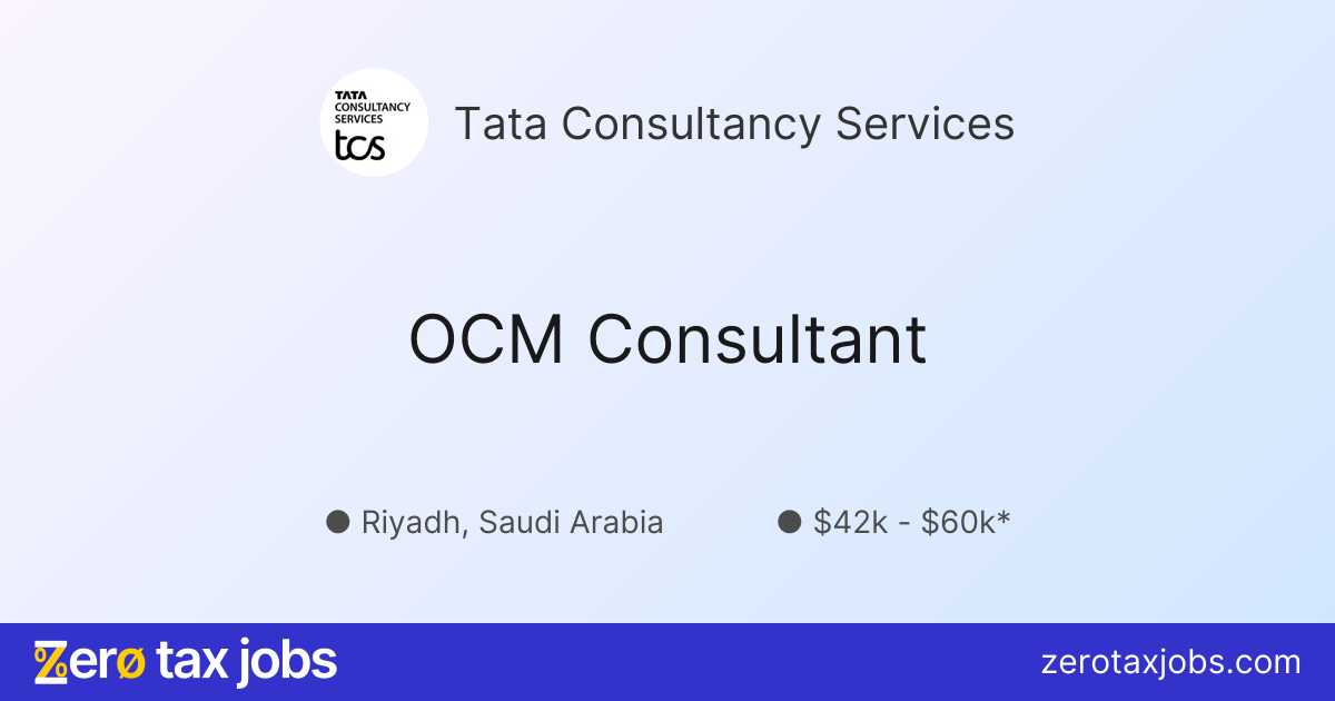 OCM Consultant at Tata Consultancy Services