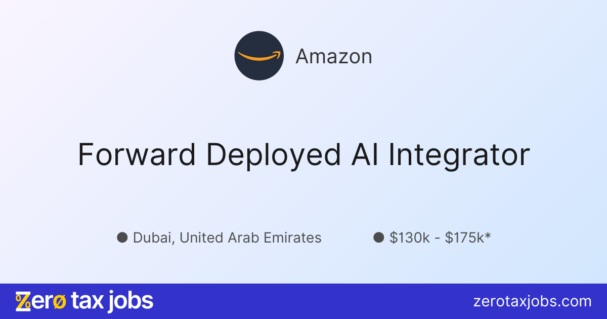Forward Deployed AI Integrator at Amazon