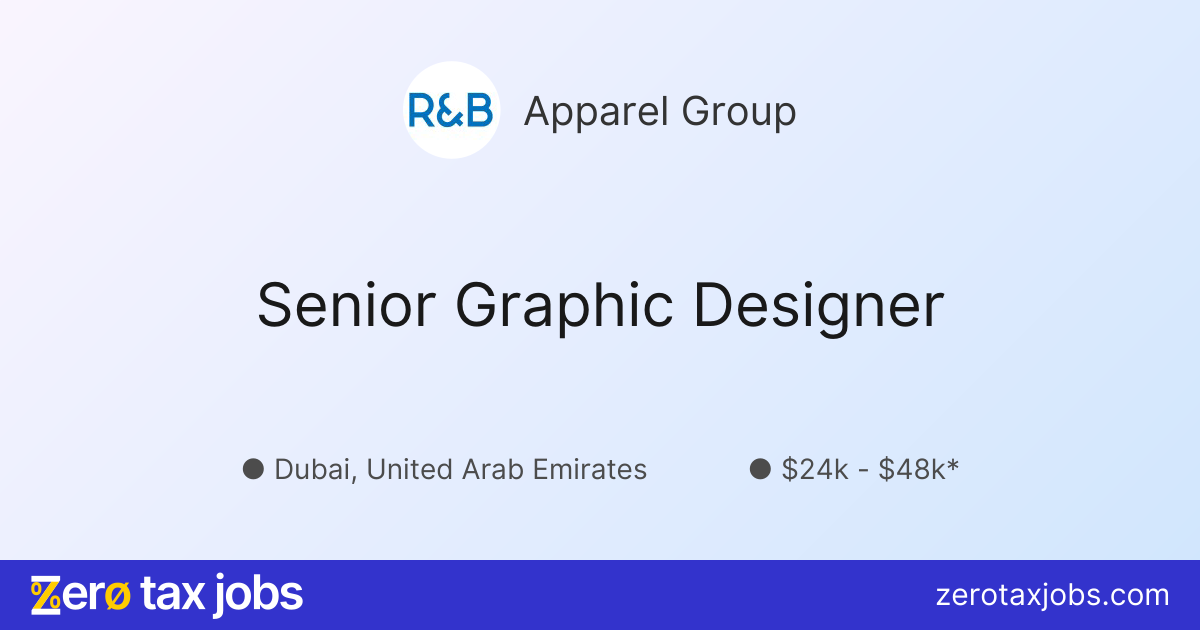 Senior Graphic Designer at Apparel Group