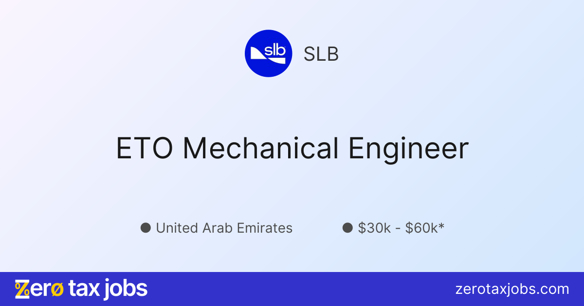 ETO Mechanical Engineer at SLB