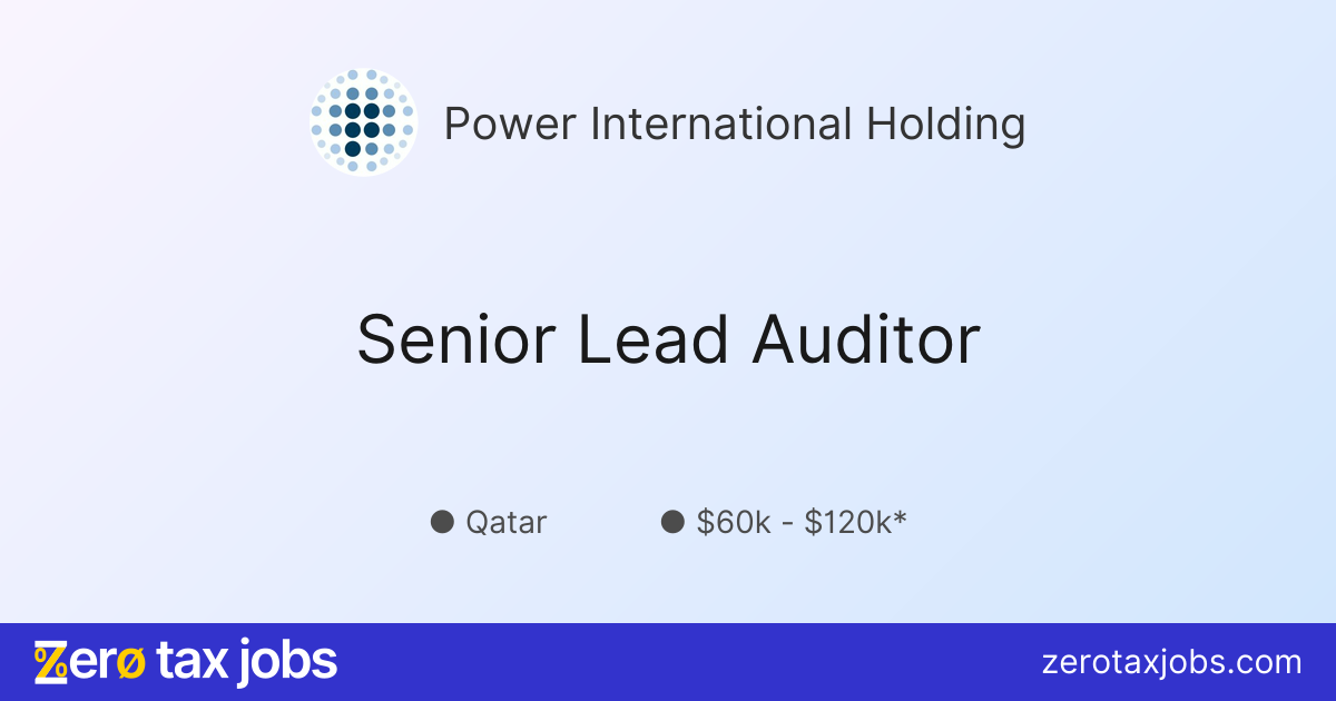 Senior Lead Auditor at Power International Holding