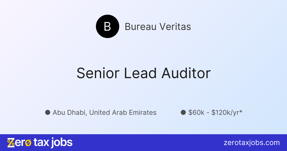 Senior Lead Auditor at Bureau Veritas