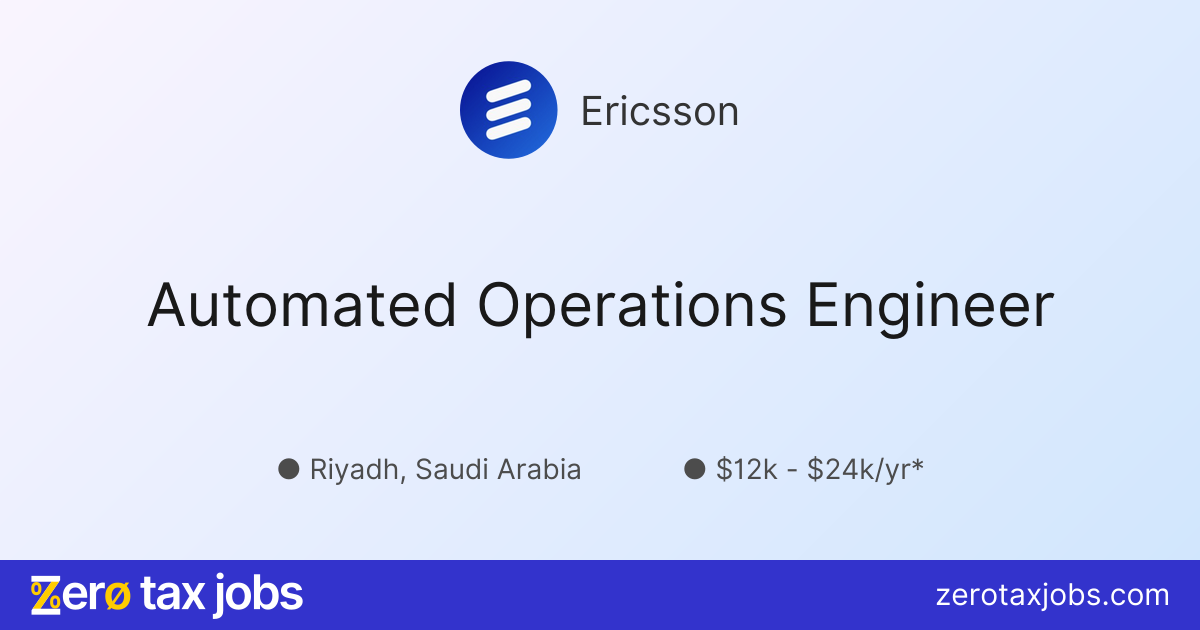Automated Operations Engineer at Ericsson