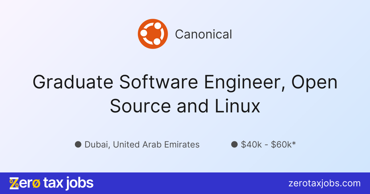 Open Grad Graduate Software Engineer, Open Source and Linux at Canonical