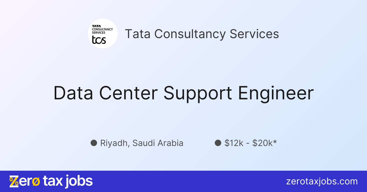 Data Center Support Engineer at Tata Consultancy Services