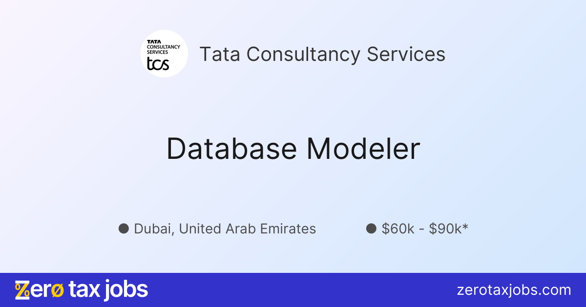 Data Modeller Job Database Modeler at Tata Consultancy Services